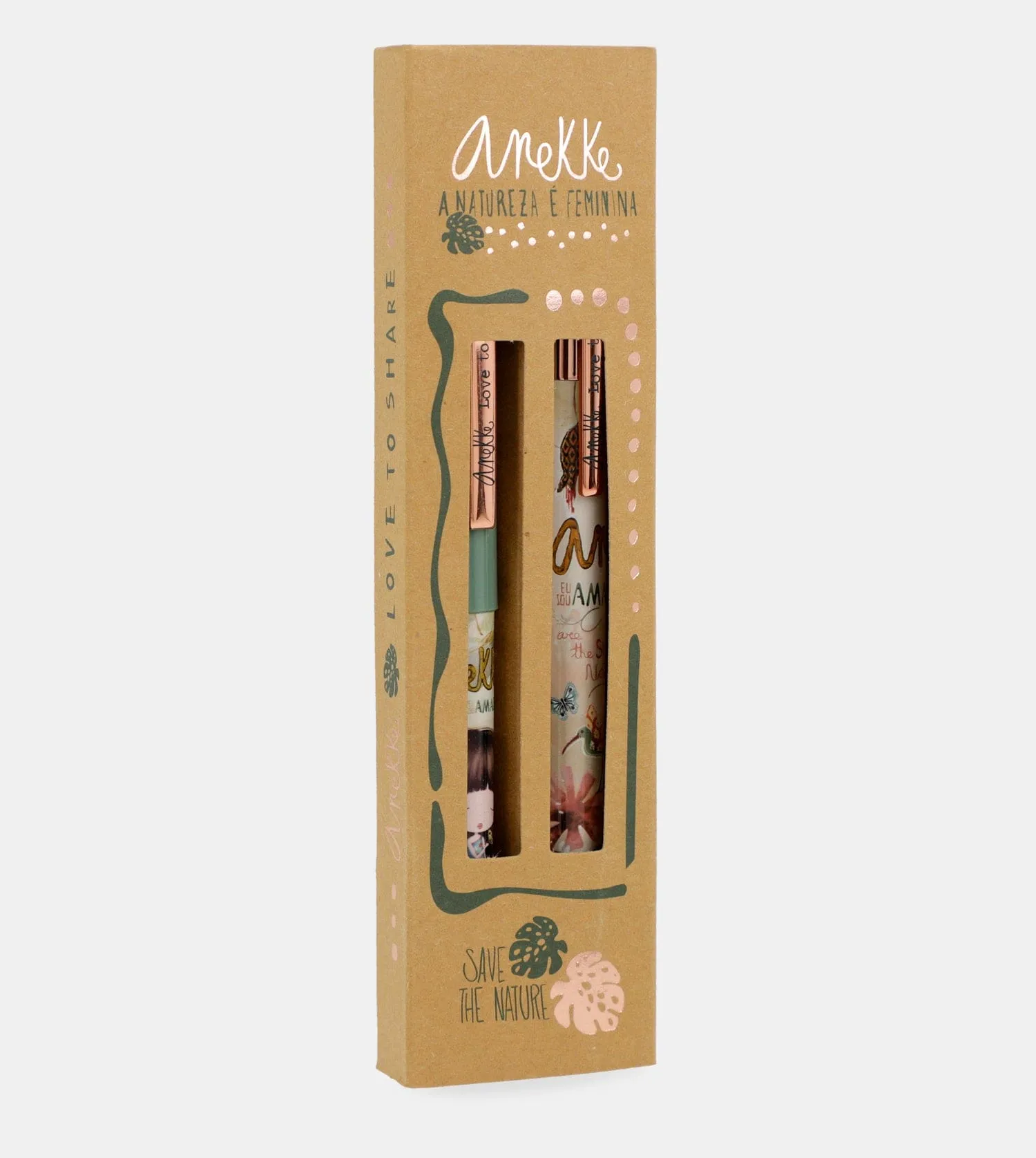 Amazonia ballpoint pen plus mechanical pencil set