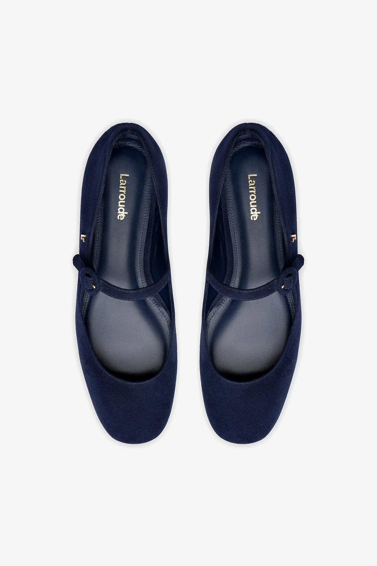 Blair Ballet Flat In Navy Suede