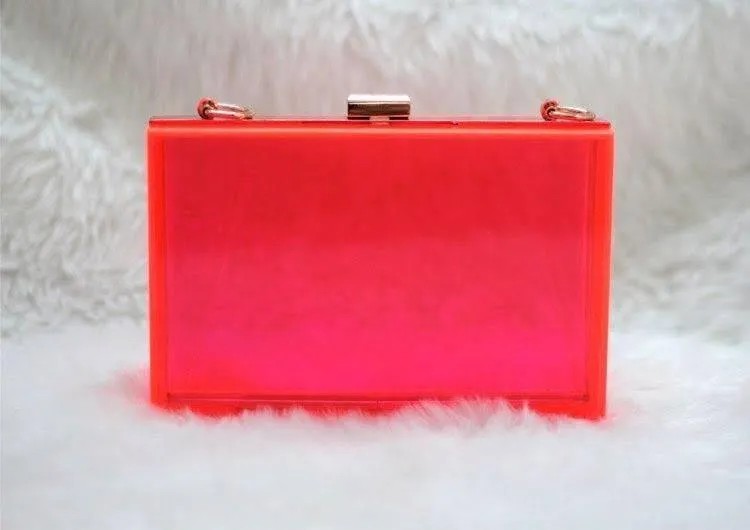Bolsa Clutch de Acrílico