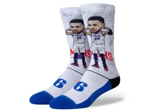 Calcetin Stance Simmons Big Head Unisex Azul