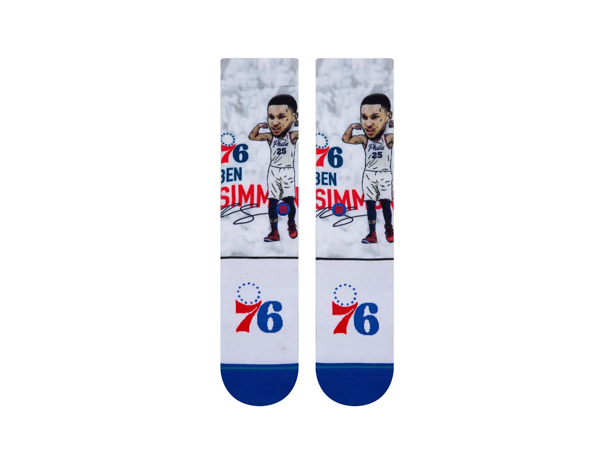Calcetin Stance Simmons Big Head Unisex Azul