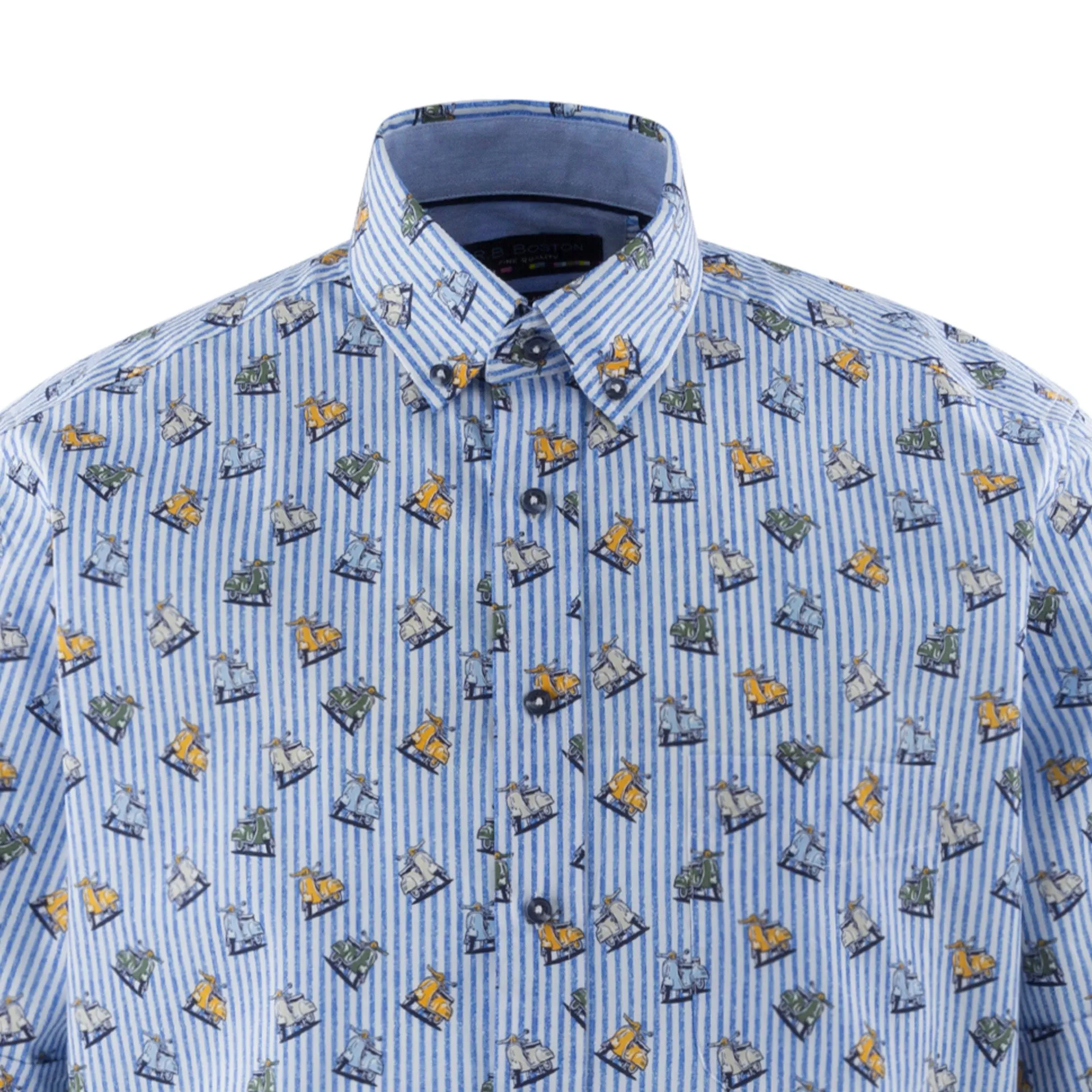 Camisa estampada regular fit 416676