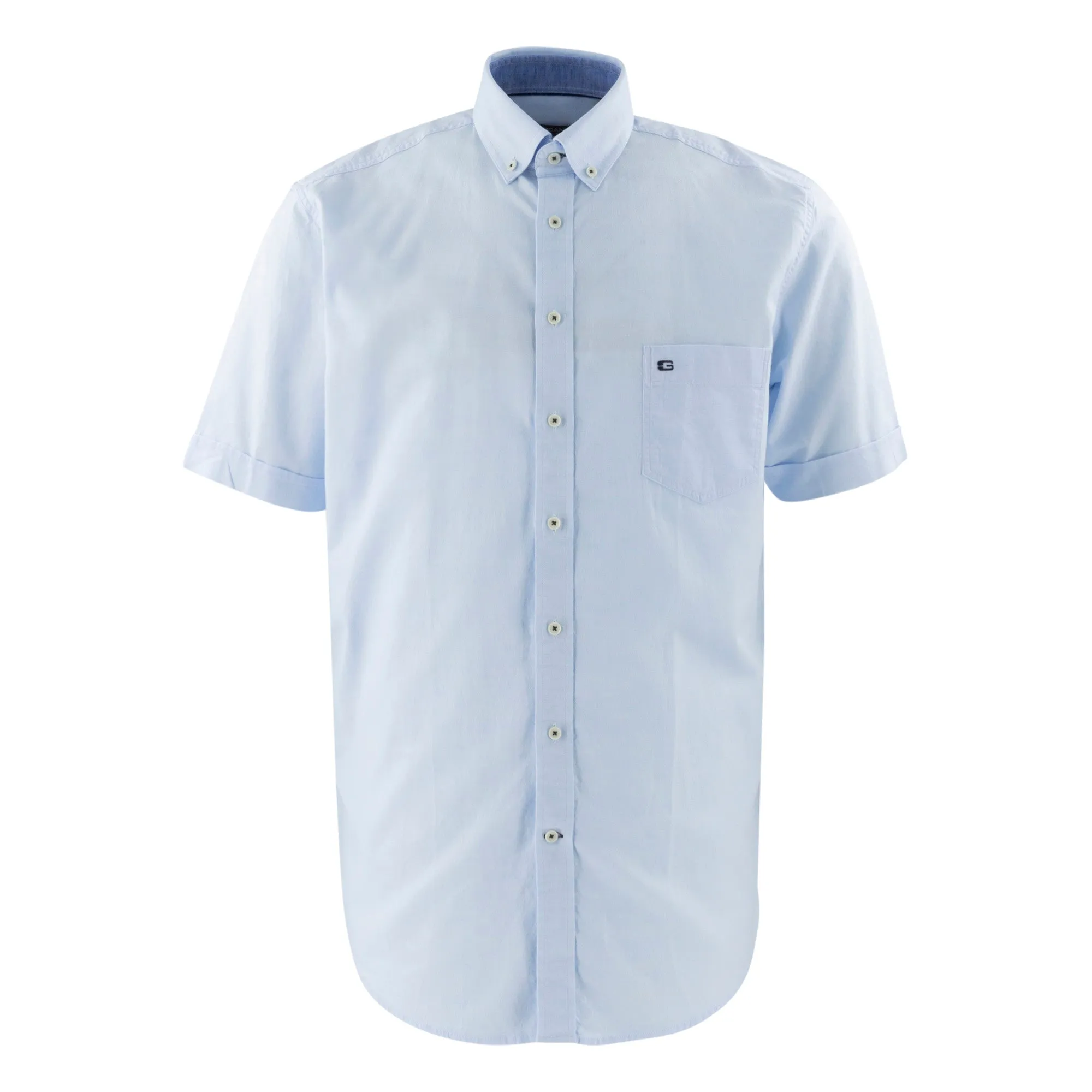 Camisa lisa manga corta 416001