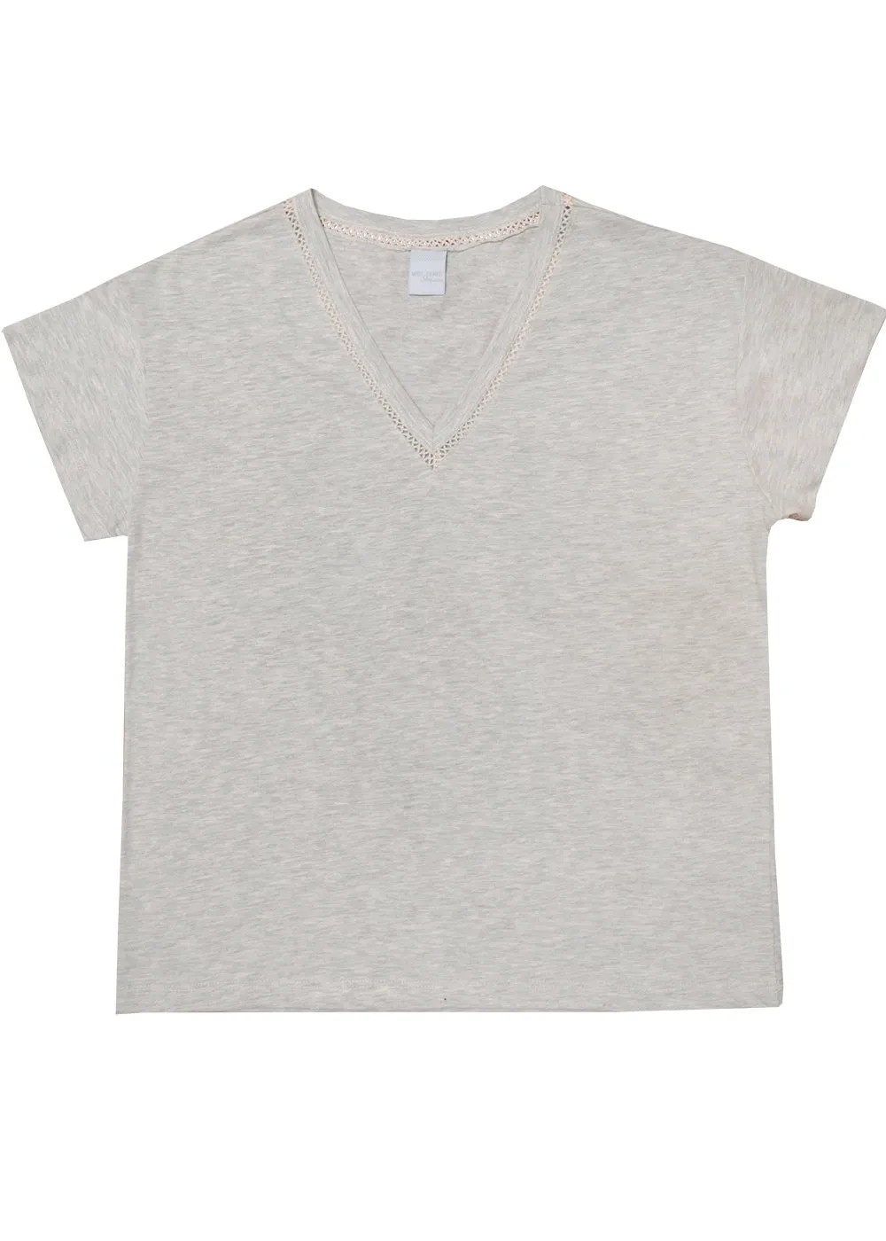 Camiseta Iza Mescla Clara