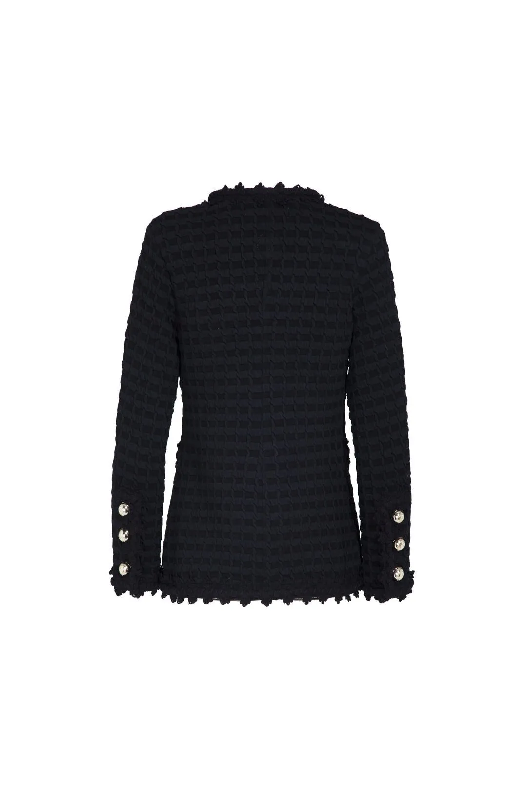 CHAQUETA TWEED NEGRO LAZOS ZOE