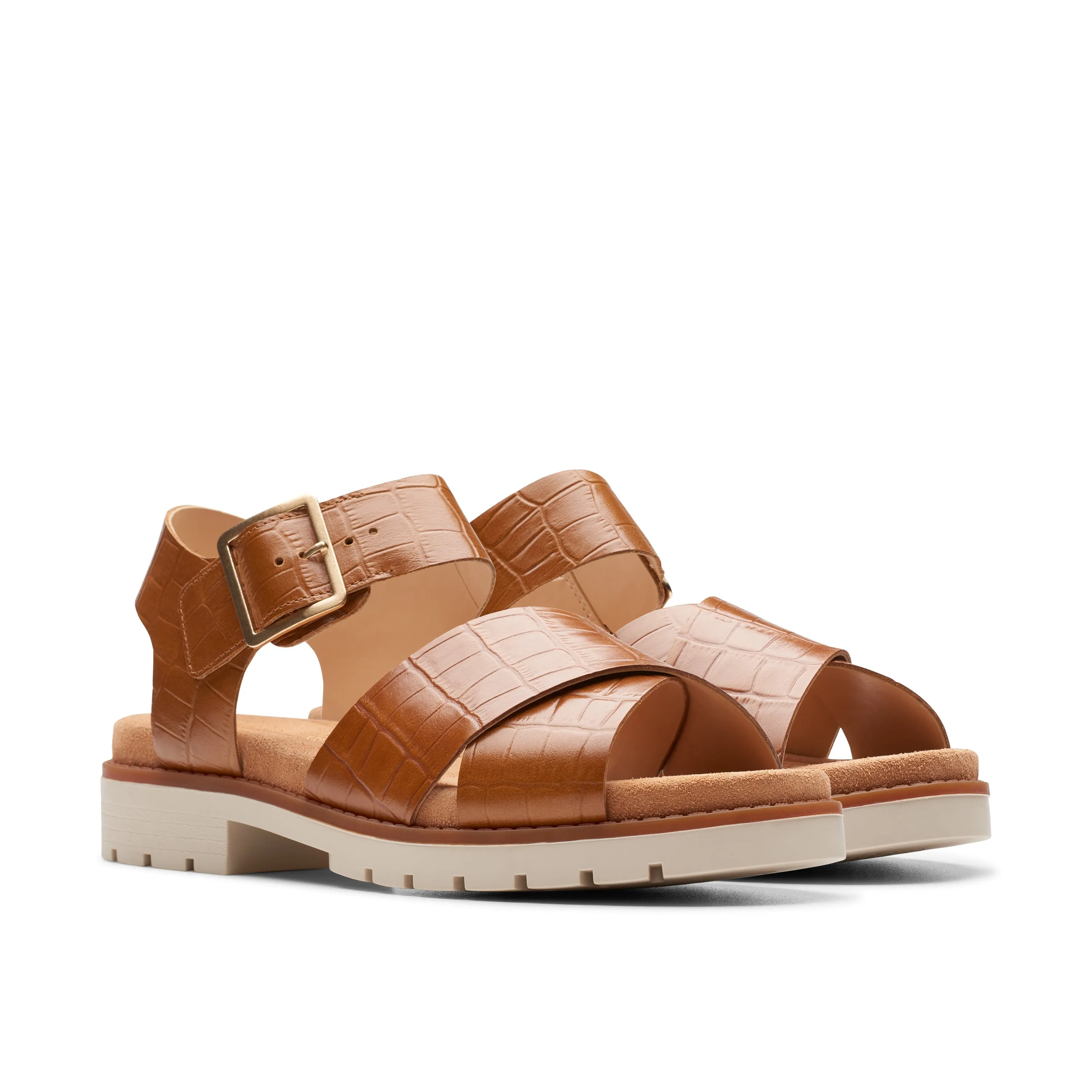 CLARKS | SANDALIAS CASUAL MUJER | ORINOCO CROSS TAN INTEREST | MARRÓN