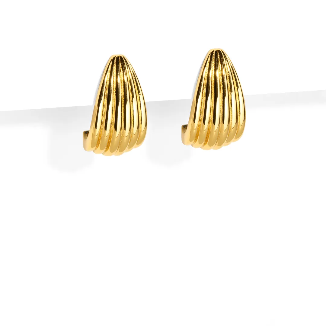 ELEGANT STRIPED DROP ESSENTIAL EARRINGS