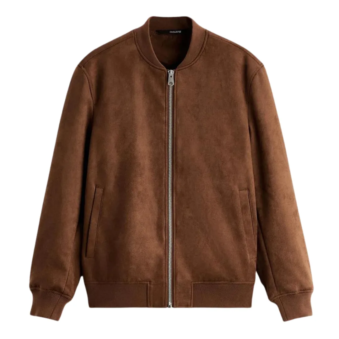 Jaqueta Baseball Suede