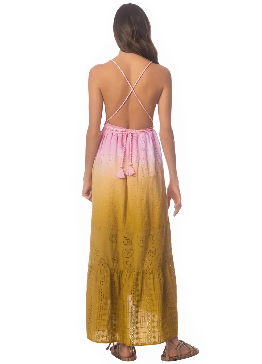 Maaji Rose Garden Patchwork Nadina Long Dress