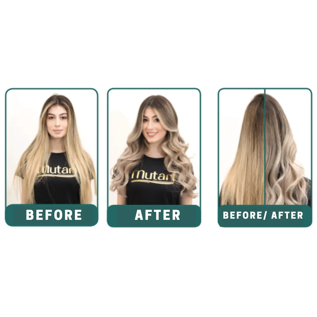 Mutari Violet/ Purple Conditioner  - 1kg / 35.3oz - Vegan line for blonde and gray hair. Neutralizes unwanted reflections such as yellow / gold, orange / copper, and other hot undertones.