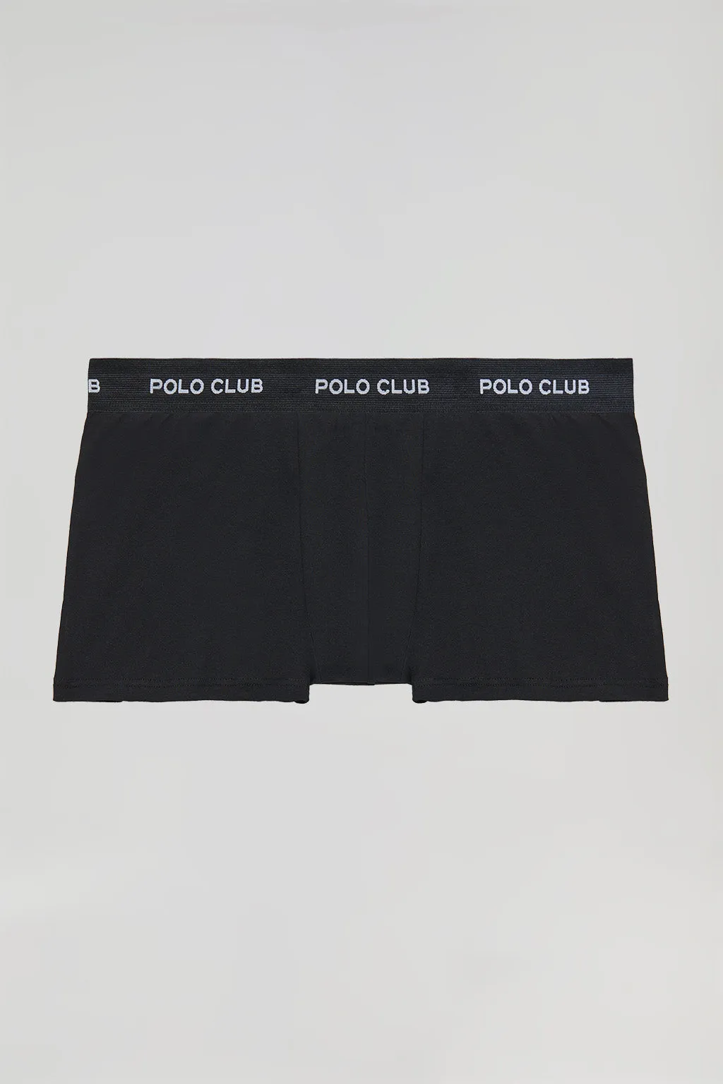 Pack de tres boxers negros con logotipo Polo Club
