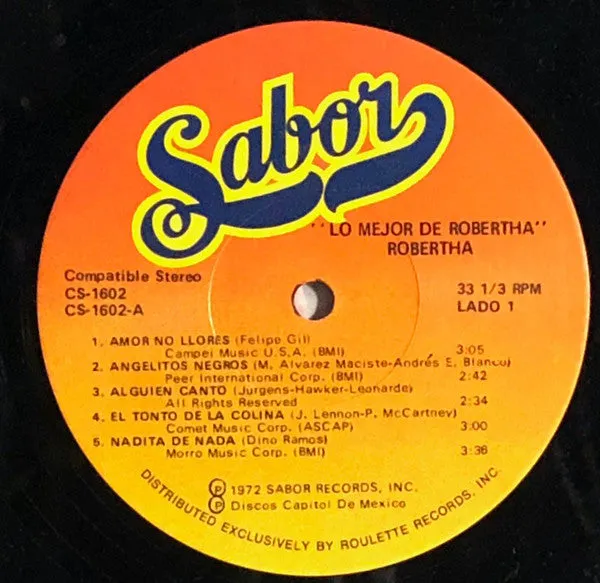 Robertha - Lo Mejor De Robertha - LP