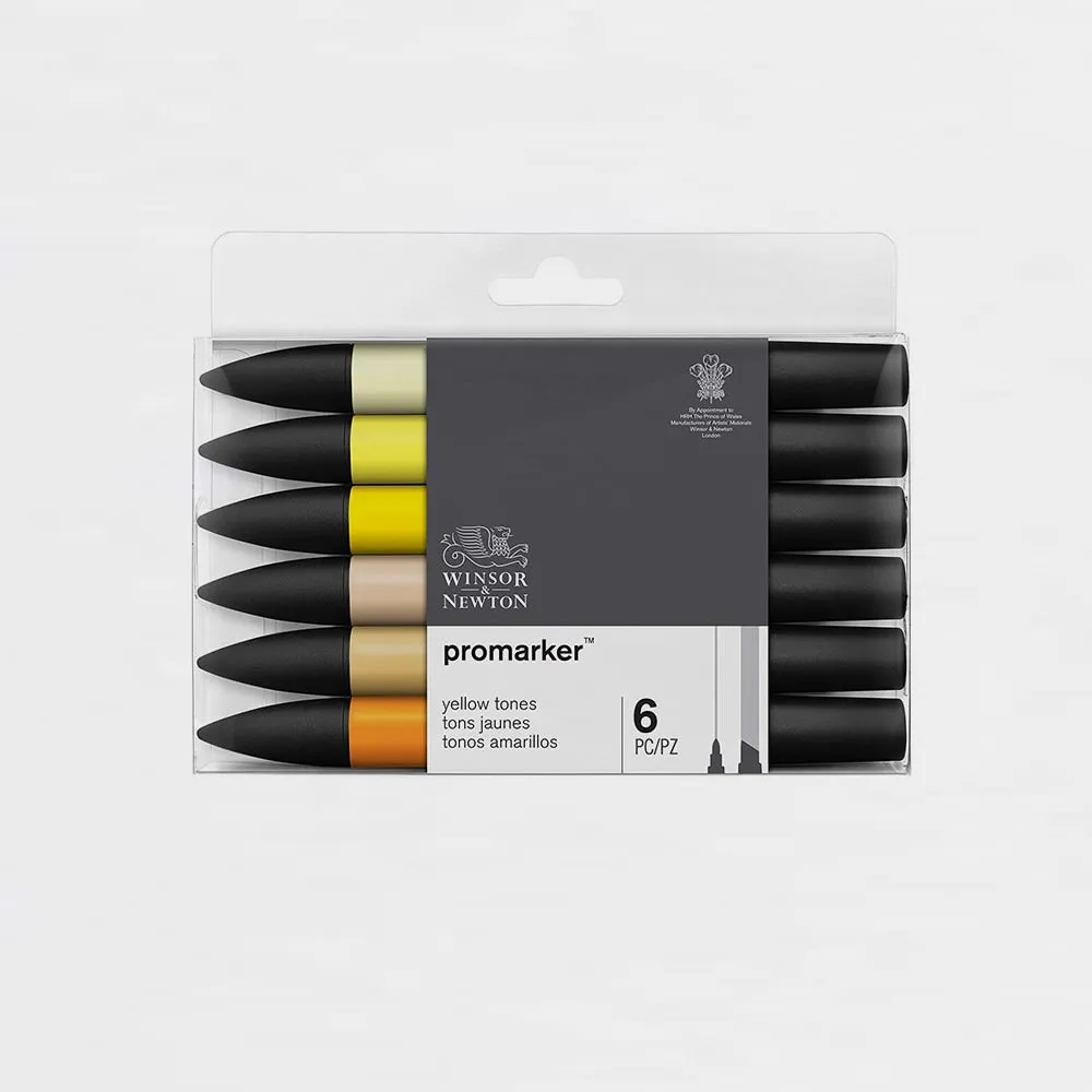 Set 6 Rotuladores Tonos Amarillos Promaker