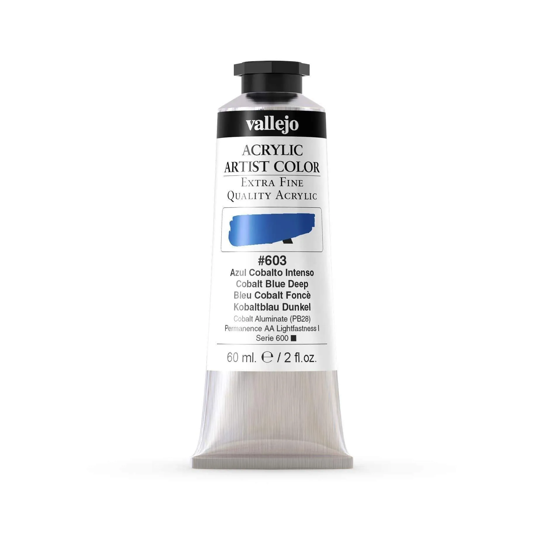 Vallejo pintura acrilica 60ml 603 azul cobalto intenso