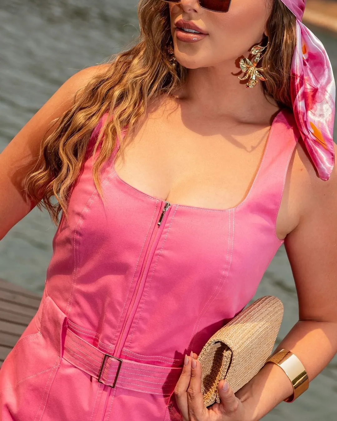 Vestido Anamês Anelise Ziper Com Cinto