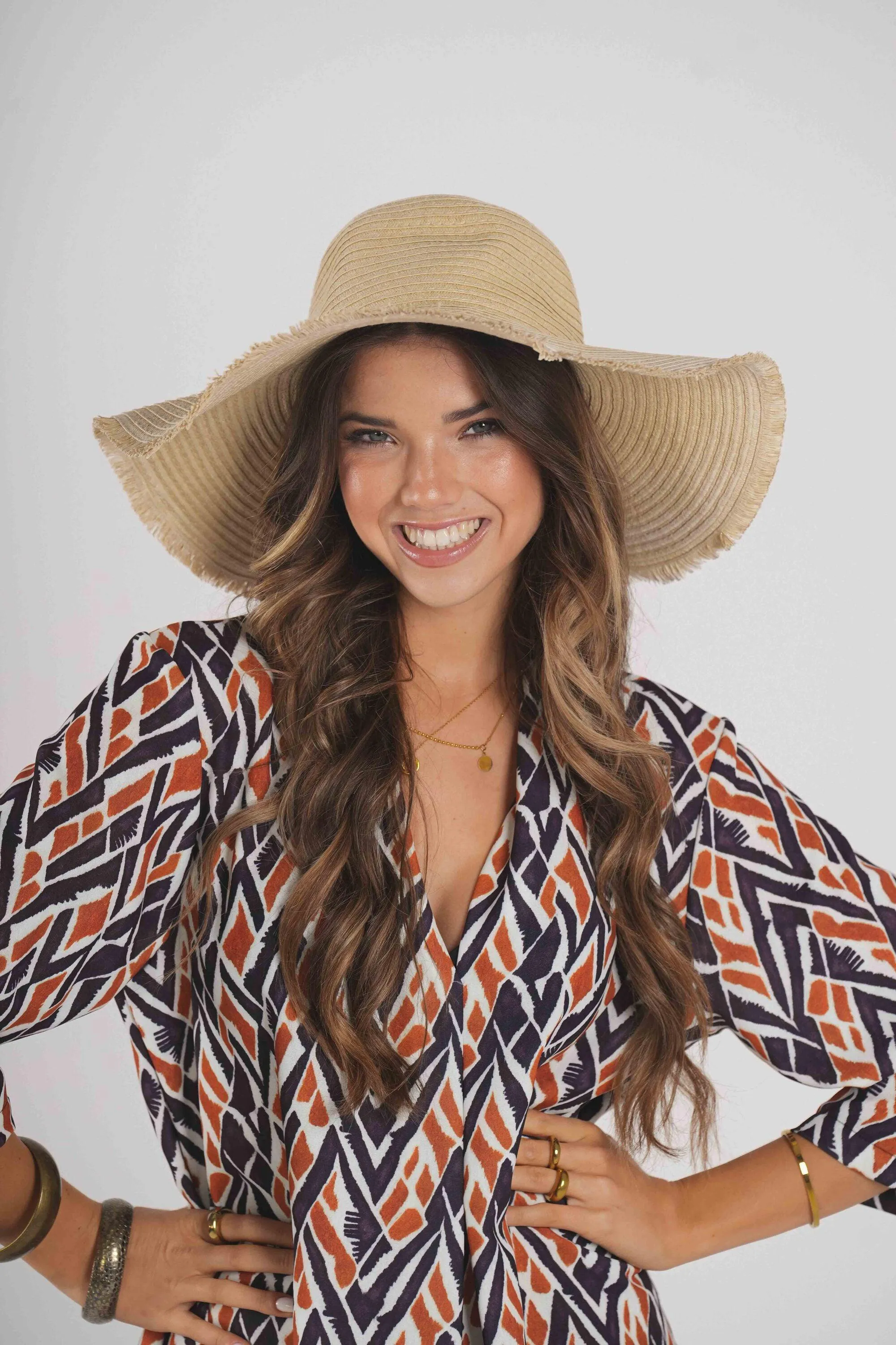 Vestido comprido estampado