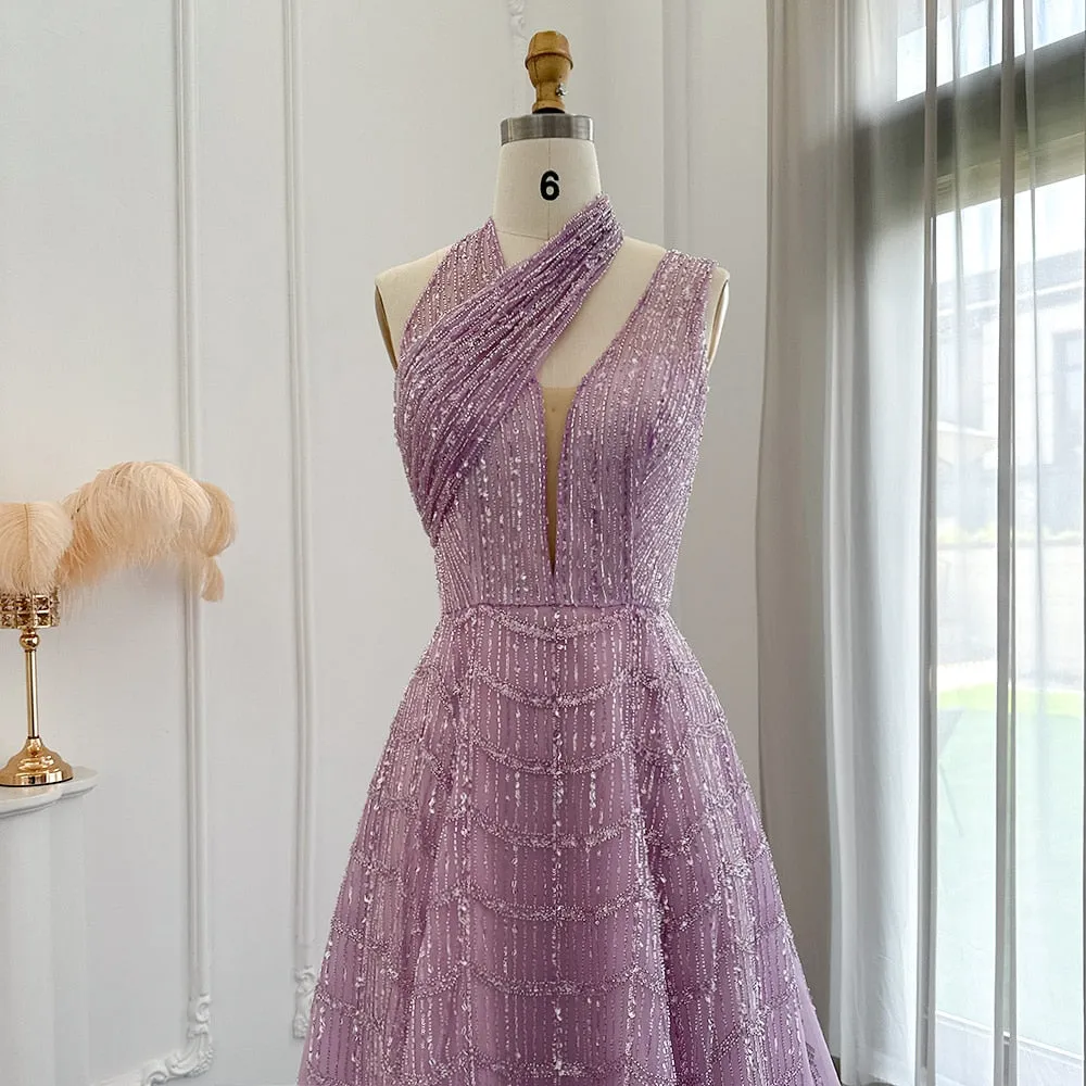 Vestido de Festa Luxo Clássico em Estilo Romântico - Modelo Especial