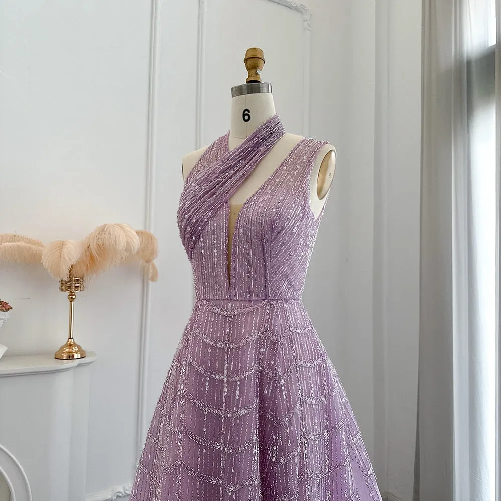 Vestido de Festa Luxo Clássico em Estilo Romântico - Modelo Especial