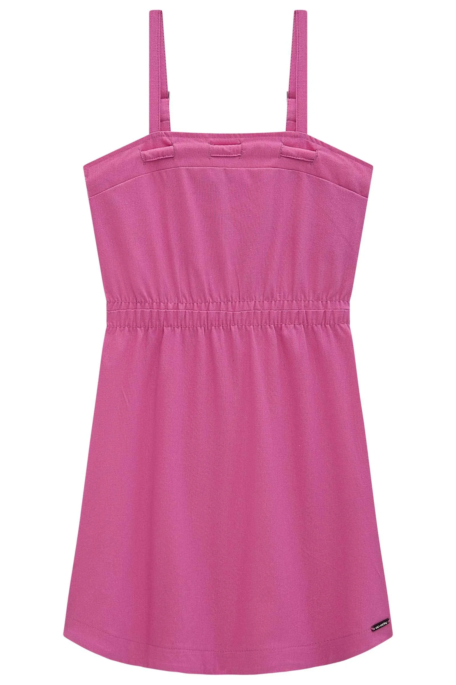 Vestido em Viscose Linho 75496 Vic&Vicky