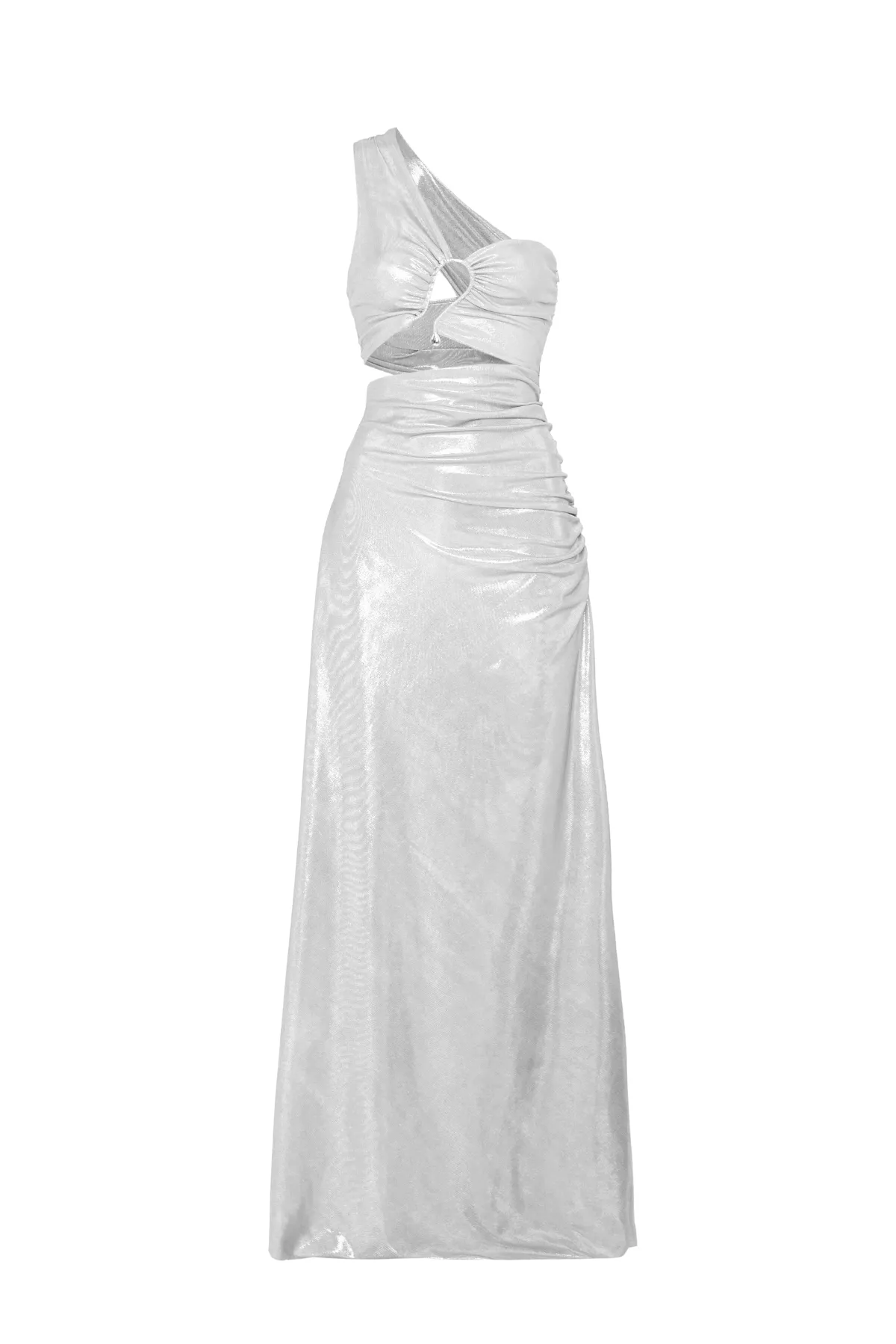 Vestido Longo Com Detalhe Metalizado