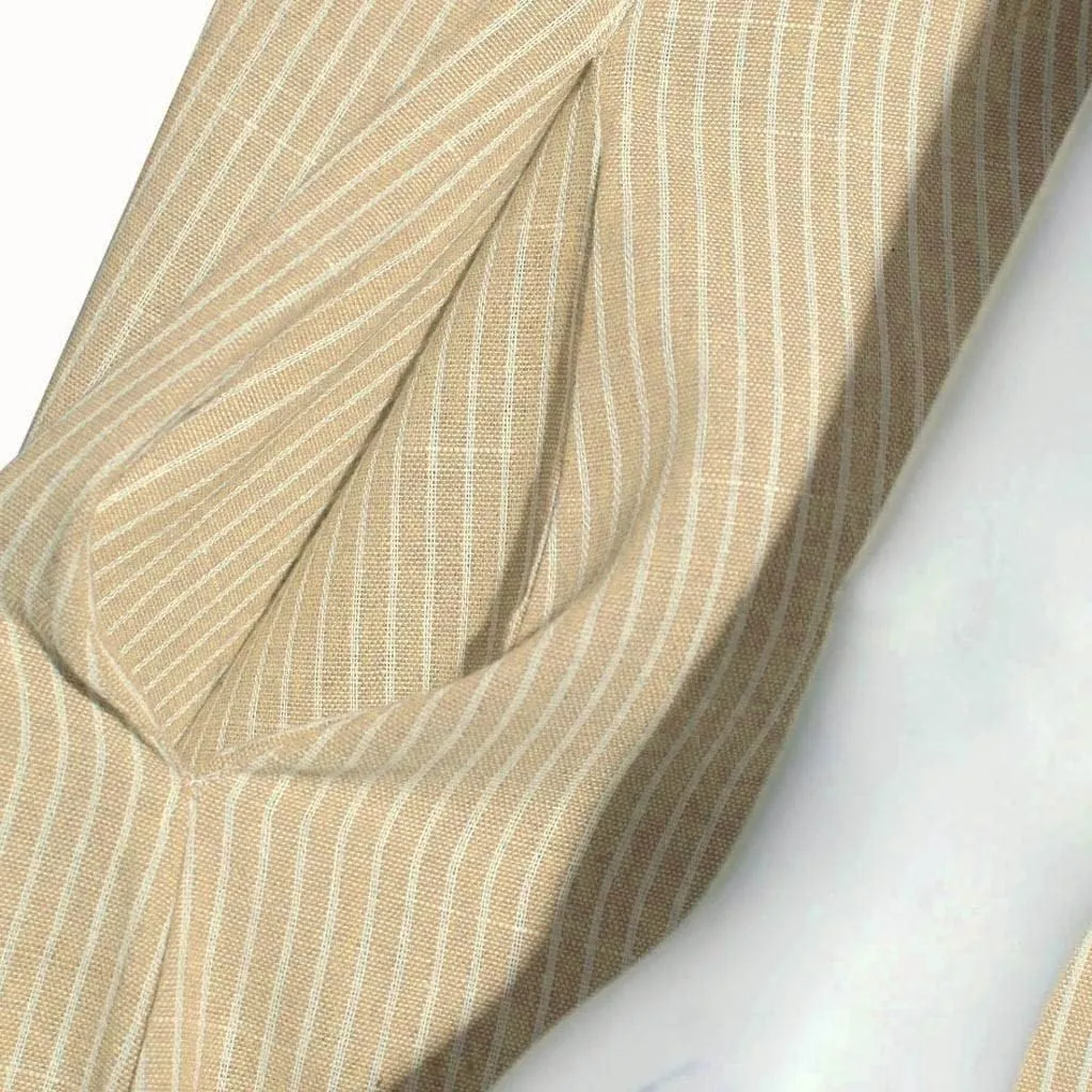 Women's Dresses Summer Casual Striped Sleeveless Round Neck Linen with Pockets Long Maxi Dress Spring, S-2XL