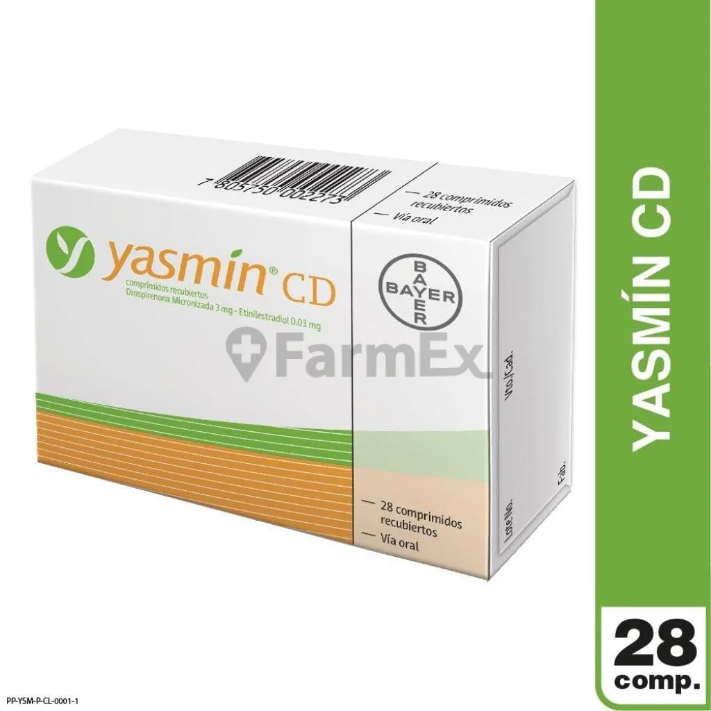 Yasmin CD x 28 comprimidos susc-1 de 2 meses